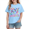 thumbnail image 1 of Camisetas de Manga Corta Linda con Impresión Gráfica Linda para la Temporada Escolar de las Niñas Camisetas de Manga Corta para el Juego Casual Y los Trajes Familiares, 1 of 9