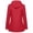 Red, variant on jsaierl Women's Rain Jacket Waterproof with Hood Active Outdoor Travel Windbreaker Fall Lightweight Jacket Full Zip Pocketed Trench Coat