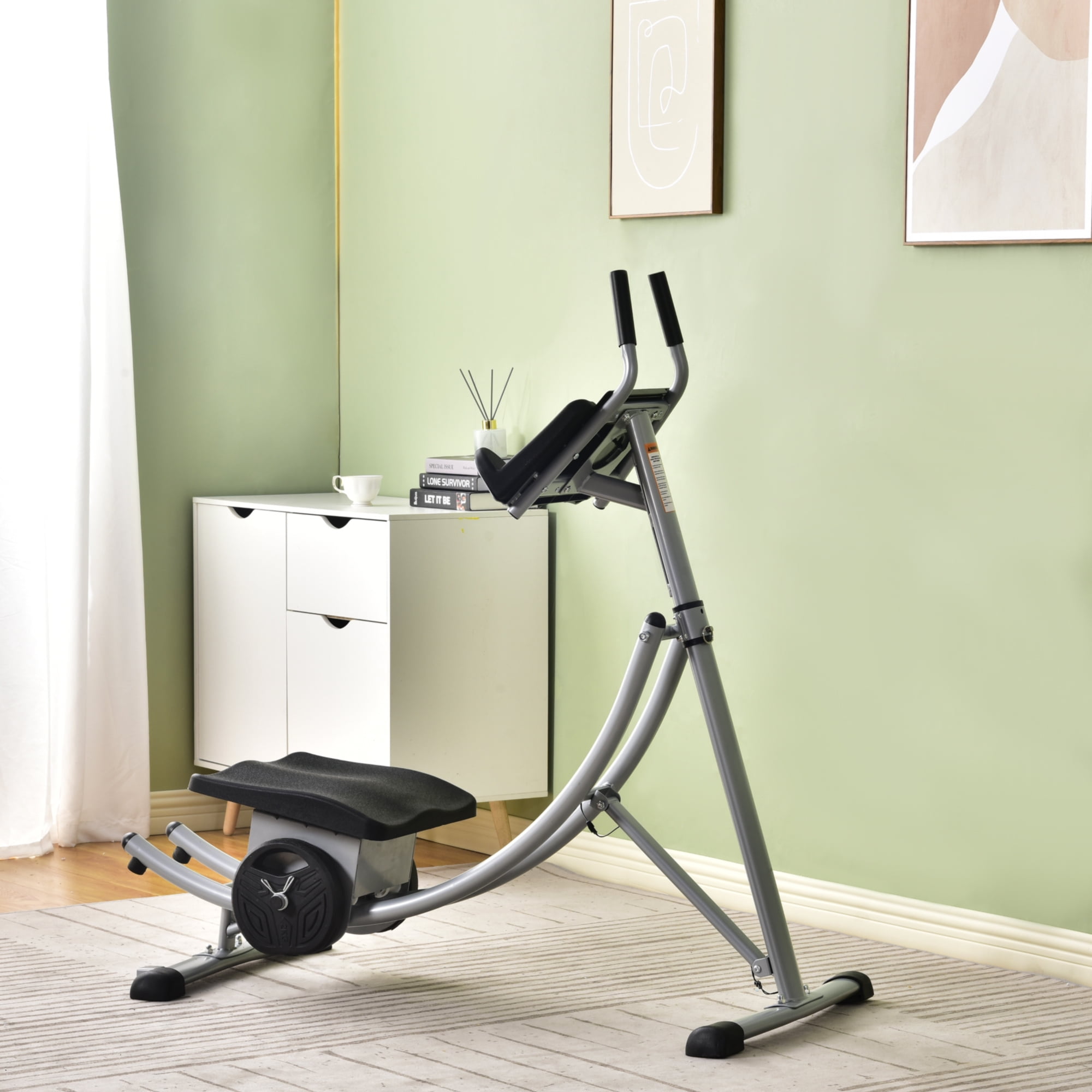 Buy 440LBS Deluxe ab machine Folding abdominal crunch coaster Max ab