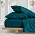 thumbnail image 2 of RV Short Queen 60" X 75" | 400-Thread Count Egyptian Cotton Sheet Set 10 inch Deep Pockets - Made for RV - Teal Blue Color, 2 of 7