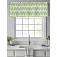 thumbnail image 4 of Green Ombre Geometric Curtain Valances for Windows, Southwest Ethnic Country Kitchen Valance Window Treatment, Light Filtering Block Curtains for Bathroom/Bedroom/Living Room 54'' x 18'', 4 of 9