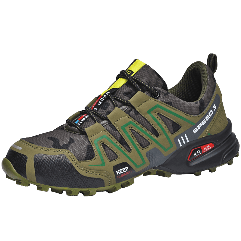 Breathable Mesh Men’s Summer Hiking Shoes Comfort Cushioning Non Slip Sole Outdoor Mountain Sneakers Wear Resistant Durable Footwear for Camping Trail Walking Adventure