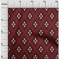 thumbnail image 1 of oneOone Cotton Flex Maroon Fabric Block Sewing Material Print Fabric By The Yard 40 Inch Wide-LXW, 1 of 5