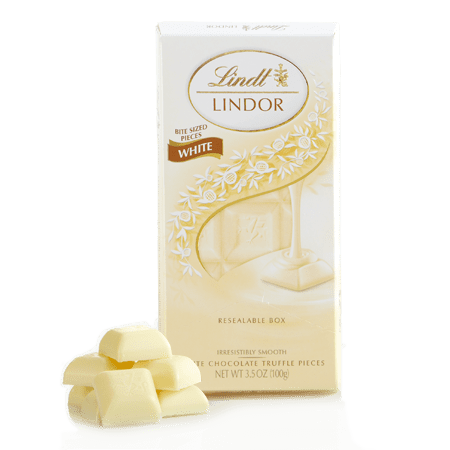 Lindt WHITE Lindor Truffles, 3.5oz (100g) (Best Type Of Linux)