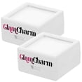 thumbnail image 1 of Caja para Regalo de Aniversario GlamWhite3 2Pzas Blanco 3x3x1.7cm Plástico Interior Terciopelo Joyero con Logo., 1 of 2