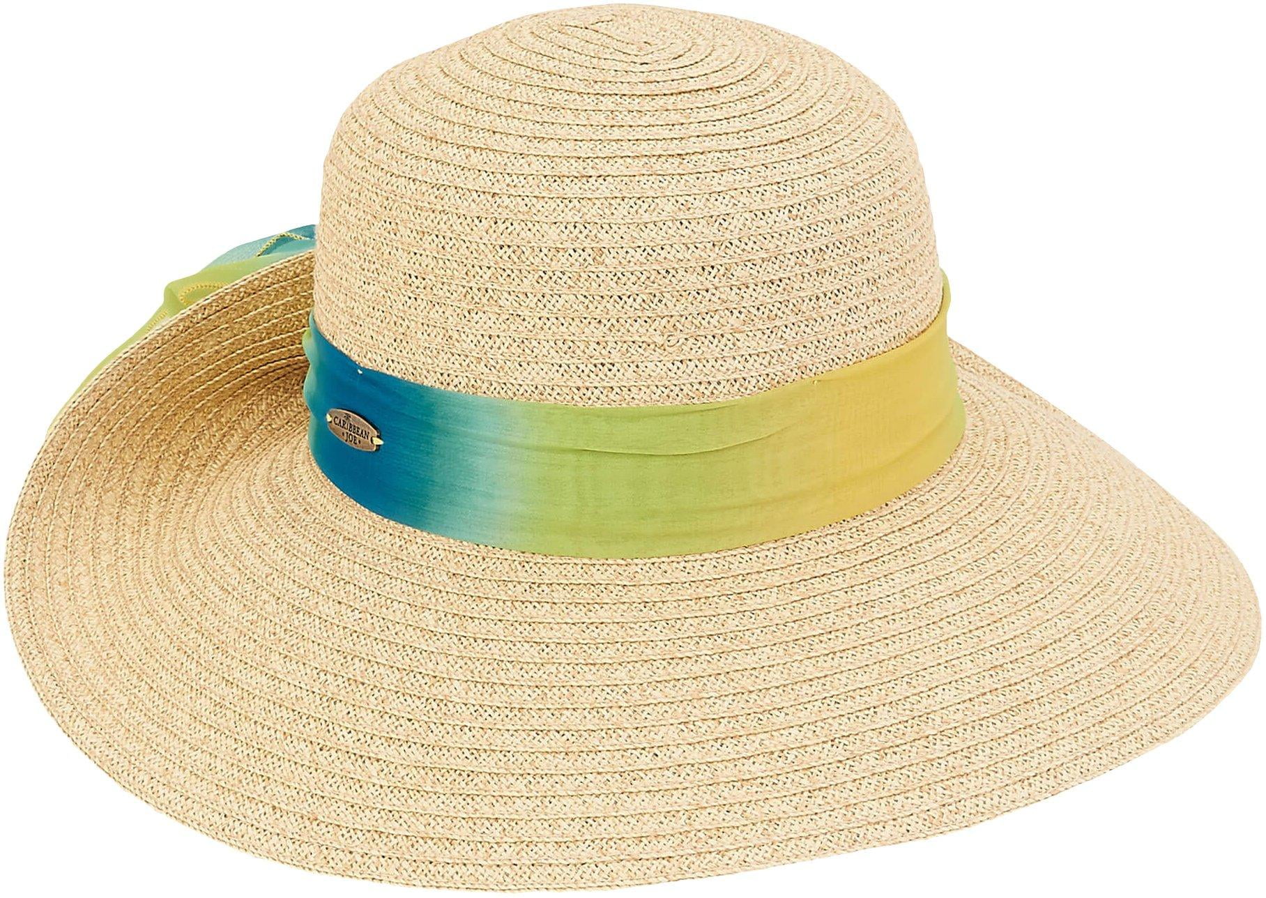 Caribbean Joe - Caribbean Joe Womens Ombre Chiffon Scarf Sun Hat ...