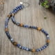 thumbnail image 4 of Collar retro clásico de moda para hombres y mujeres, negro mate, Ojo de Tigre natural, piedra de imagen de cianita, regalos de joyería, 4 of 4