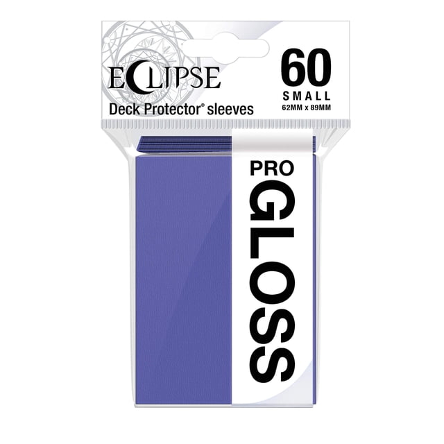Ultra Pro - Fundas pequeñas Eclipse Gloss, 60 unidades (púrpura real) - Proteja todas sus tarjetas de juego, tarjetas deportivas y tarjetas coleccionables con la tecnología ChromaFusion de Ultra Pro
