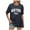 Black, variant on TSADFHJI Mock Turtle Neck Tops for Women Ladies' Summer Fashion Casual English Letter Print Loose Shoulder Round Neck Short Sleeved T Shirt Top L Beige