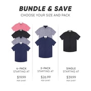 Visive Mens Big & Tall Dress Shirt 2-Pack - Oxford Short Sleeve Button Down - Modern Fit - Breathable Material - Variety of Colors - Perfect for Business, Casual & Vacation - Sizes S - 4XL For Big Men