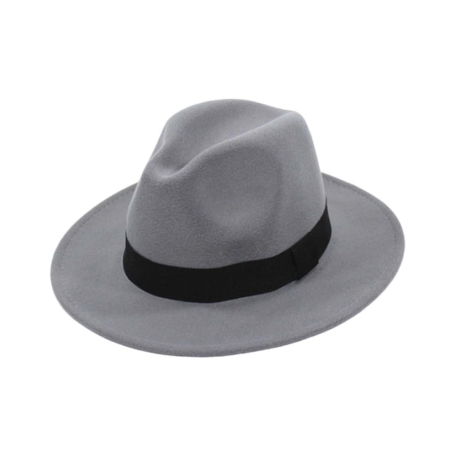Chapeau Fedora Classique pour Usage Quotidien Décontracté avec Design à Grand Bord Intemporel et Saisons Polyvalentes