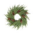 thumbnail image 4 of Corona navideña, guirnalda de invierno, centro de mesa navideño, regalo de festival, corona de vegetación artificial, corona de puerta de entrada para, 4 of 9