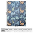 thumbnail image 4 of JEUXUS in The Dark Throw Dinosaur Blanket Dino Party Blanket Gifts for  Boys Girls Super Soft Blanket for Kids Toys Xmas Thanksgiving Halloween Blanket Gift, 4 of 6