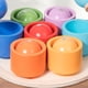 thumbnail image 2 of Bolas de arcoíris en tazas, juguetes de aprendizaje para bebés para aprender a clasificar y contar colores, 2 of 8