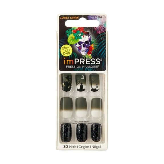 KISS imPRESS Halloween Press-on Manicure Artificial Nail Kit, HBIPD48 Fantasy