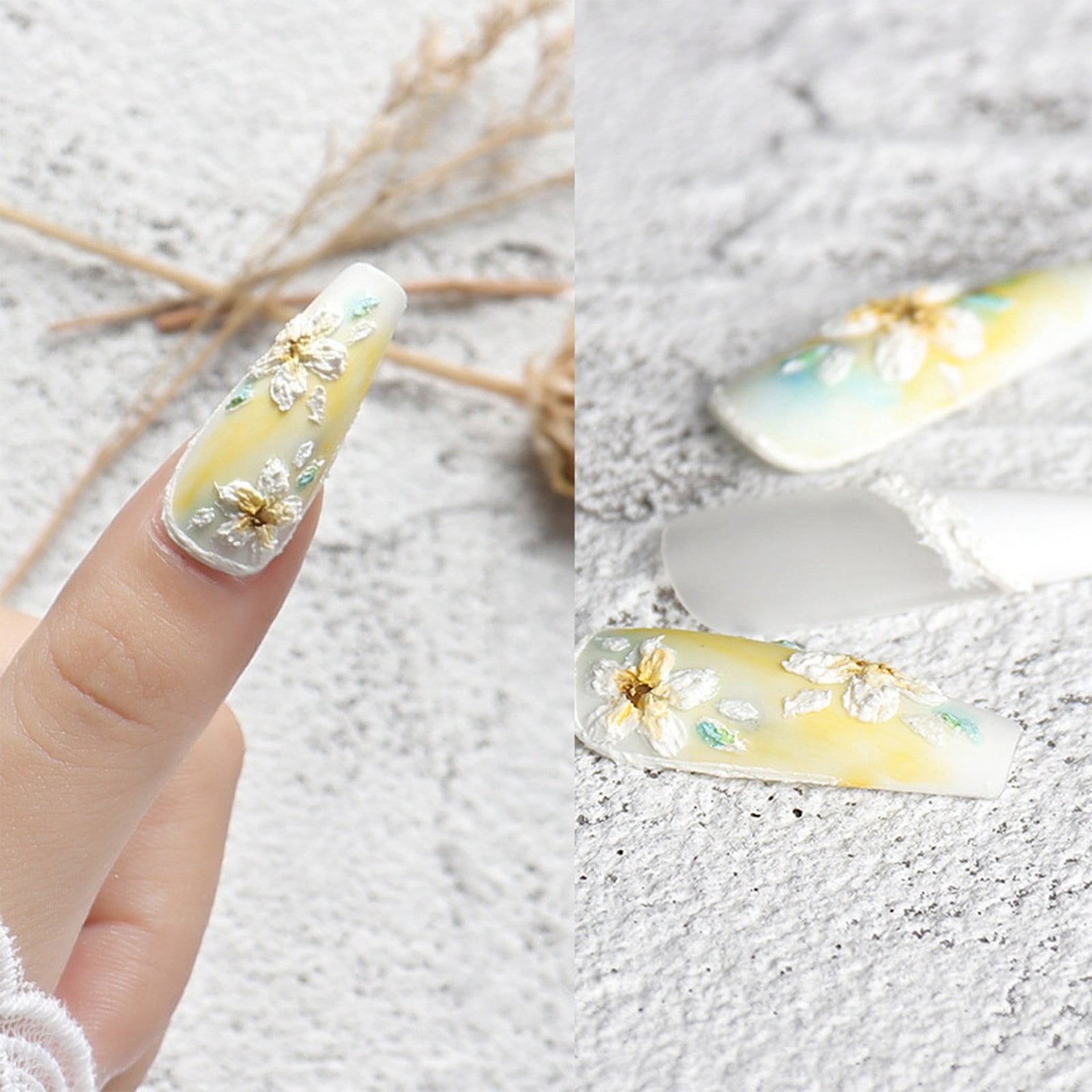 Dried Flowers Small Festival Glitter Cuticle Pusher Car Brush Cleaning Nail Polish Glitter Nail Polish Remover Clips Self- Nail Stickers Manicure Wipes Amber Jewelry Pedicure Dispenser