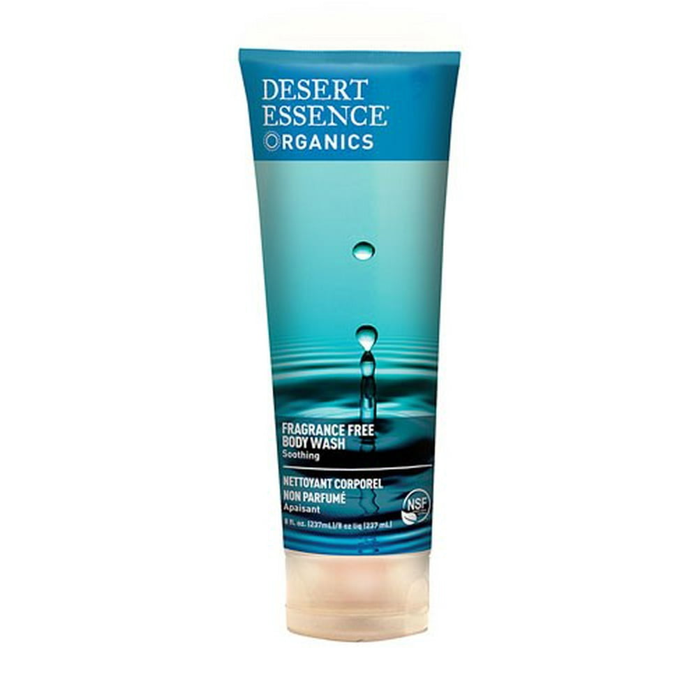 Desert Essence Body Wash, Fragrance Free, 8 fl oz (237 ml) Walmart