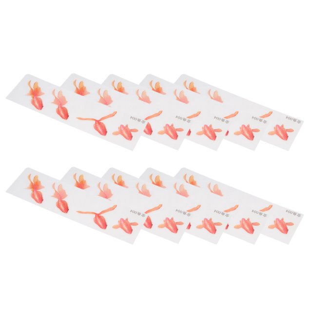 10 hojas de adhesivos decorativos 3D de peces dorados Sunnimix Resina
