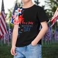 thumbnail image 2 of Gubotare Girls T Shirt 4th of July Shirt for Kids Toddler, Independence Day Shirts for Boys, American Flag Shirts for Toddler Girls 10T 11T,Black 10-11 Years, 2 of 4