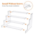 thumbnail image 2 of Lifewit 4 Tier Clear Display Risers Stand, Plastic Risers for Display, Plastic Perfume Organizer, Display for Figures, Cupcake, Dessert, Desktop Stand for Organization and Decor, 3pack, 9inch, 2 of 8