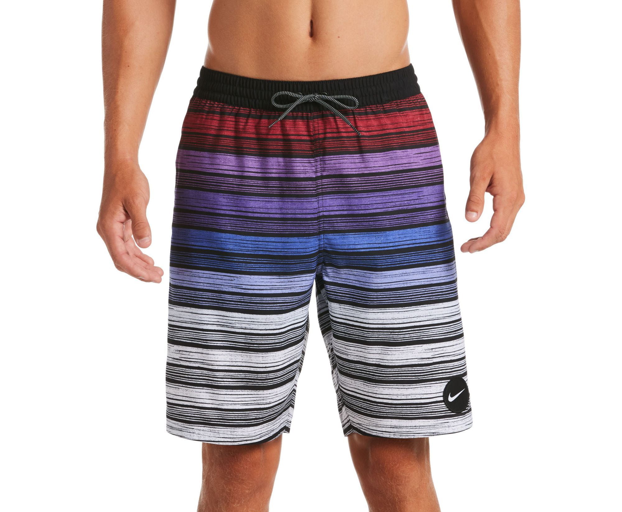 mens red nike swim trunks