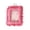 Hot Pink, variant on Cadancy 3 Inch Clear Window Lace Photo Card Holders Cute Ruffle Photocard Storage Pouch Lightweights Keychain Bag for Student Portable Small Things Organizer