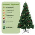 thumbnail image 6 of 7 ft Prelit Christmas Tree, with Remote Control, Artificial Christmas Tree,Metal Stand and Hinged Branches Lighted Holiday for Home,Office,Party, 6 of 8