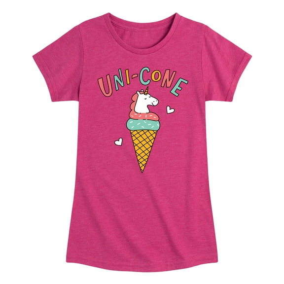 Instant Message - Uni-Cone - Girls Toddler And Youth Short Sleeve Graphic T-Shirt