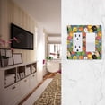 thumbnail image 5 of Yayeee Rocker Switch Wall Plate 1-Gang 4.6"x2.9" Home Decorative Outlet Cover, Colorful Birds Pattern, 5 of 6