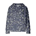 thumbnail image 7 of Mercatoo Girls Pullover Shirt Baby Hooded Printed Long Sleeve Oversize Sweatshirt Fall Warm Casual Tops with Pocket, 7 of 7