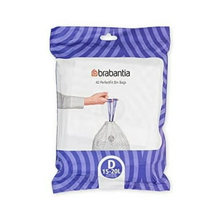 Brabantia Perfect fit Code D 5.3 Gallon Trash Bags, 240 Count