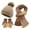 Khaki, variant on SUSUSU Ladies' Fashion Winter Set, Bow Design Hat Scarf Gloves, Warm Three-Piece
