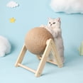 thumbnail image 1 of CBFFDC Cat Scratching Post Durable Sisal Rope Scratching Ball Toy Stable Safe Design for Kitten Paw Board Furniture Carpets Protector, 1 of 7