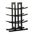 thumbnail image 1 of Estante de madera de bambú para vinos Qtmnekly, soporte para 12 botellas, para bar, cocina, comedor, almacenamiento de licores, decoración del hogar, soporte para mostrador de vinos, 1 of 6