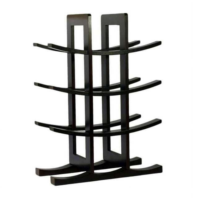 Estante de madera de bambú para vinos Qtmnekly, soporte para 12 botellas, para bar, cocina, comedor, almacenamiento de licores, decoración del hogar, soporte para mostrador de vinos