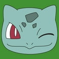 thumbnail image 2 of Boy's Pokemon Bulbasaur Wink Face  Graphic Tee Kelly Green Small, 2 of 4