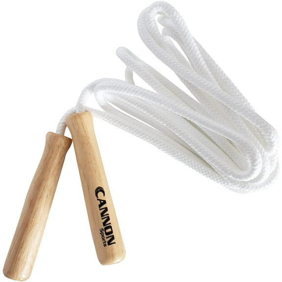 Cannon Sports Lightweight Polyester Jump Ropes with Wooden Handles, 8-Feet
