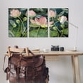 thumbnail image 2 of Stupell Indtries Traditional Pink Lot Flowers in Floating Lily Pond,16 x 24,Design by Maureen Grigs, 2 of 6