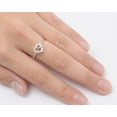 thumbnail image 4 of Women's Heart White Cubic Zirconia Promise Ring .925 Sterling Silver Band Jewelry Female Male Size 8, 4 of 4