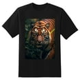 thumbnail image 2 of Plus Size Shirt for Women Black Tops for Women Oversized Short Sleeves Shirt for Women Tiger T Shirt Crewneck Shirt for Women L, 2 of 5
