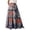 Skirt 232# Multicolour, variant on oqasdz Womens Floral Print Boho Maxi Skirt Elastic High Waist Pleated Ruffle Flowy Long Skirts Summer Beach Casual Outdoor Fashion Streetwear