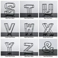 thumbnail image 4 of Party Supply Desktop Ornament Cafe Adornment Home Decoration Wrought Iron Alphabet Metal Hollow Letter Doorplate Sign K, 4 of 8