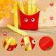 thumbnail image 4 of Food Pillows, Cute French Fry Plushie Toy Stuffed Animals Removable Plush French Fries Funny, Creative Simulation Kawaii Birthday Gift (11.8 Inch), 4 of 4