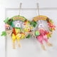 thumbnail image 5 of Corona decorativa de primavera, guirnalda redonda de huevos de conejito de Pascua con flores artificiales, Amarillo, 5 of 6