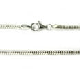 thumbnail image 2 of Sterling Silver Snake Cable Bracelet with Lobster Clasp For European Bead Charms, 6.5, 2 of 2