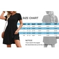 thumbnail image 5 of MOSHU Dresses for Women Crewneck Short Sleeves Women Dresses Casual A-Line Midi Dress with Pockets, 5 of 8