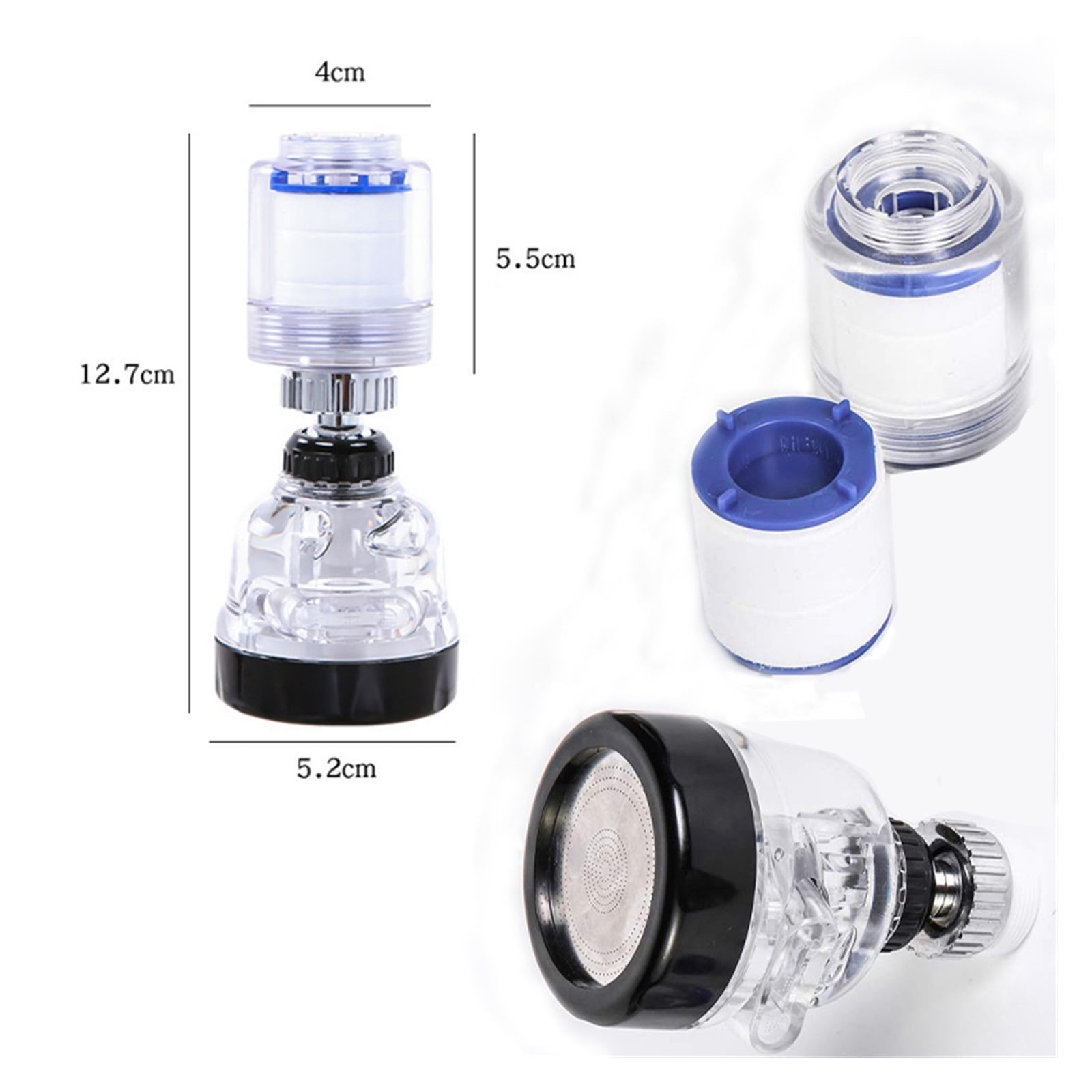 Rotating Splashproof Chlorine Removal Filter Aerator Sink Head Water Purify Faucet Water Saving Convenient To Install Clean ,Easy to Use