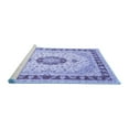 thumbnail image 2 of Ahgly Company Machine Washable Indoor Rectangle Persian Blue Traditional Area Rugs, 2' x 4', 2 of 4