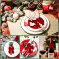 thumbnail image 4 of MODANU 6Pcs Christmas Bow Napkin Rings, Red Velvet Bow Tie Napkin Holder for Thanksgiving, Xmas, Wedding, Birthday Party Dinner Table Decoration, 4 of 7