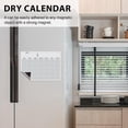 thumbnail image 4 of Juego de calendario de pizarra blanca magnética de borrado en seco A3, planificador semanal de pizarra blanca para refrigerador, kit para refrigerador, como se muestra, como se muestra, 4 of 5